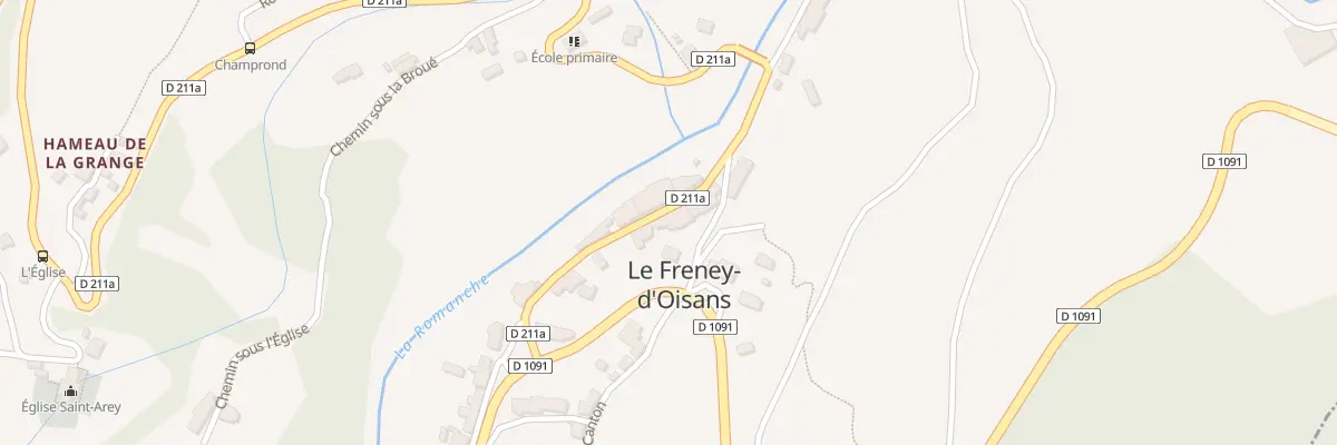 Plan du 5100 Le Village au Freney-d’Oisans