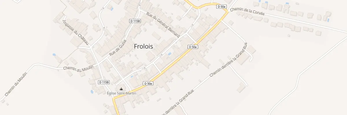 Plan du 25 Rue Saint-Martin à Frolois