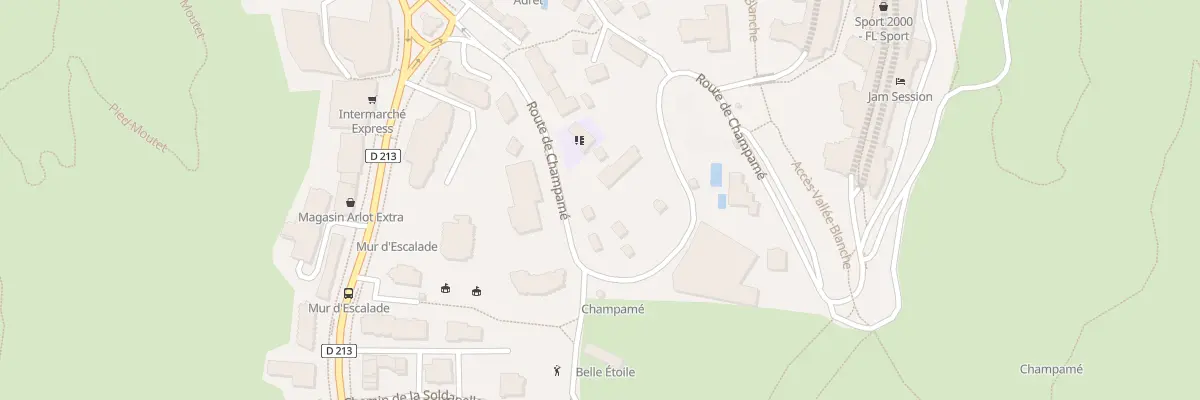Plan du 18 Rte de Champamé aux Deux Alpes