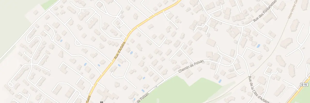 Plan du 581 Rue d’Arbère à Divonne-les-Bains