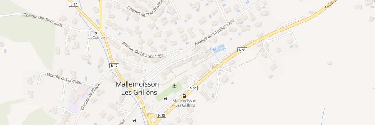 Plan du 1 Les Paluds à Mallemoisson