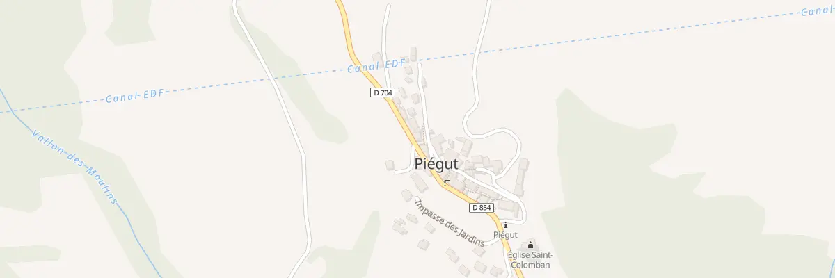 Plan du 19 Rue de l’Abbé à Piégut