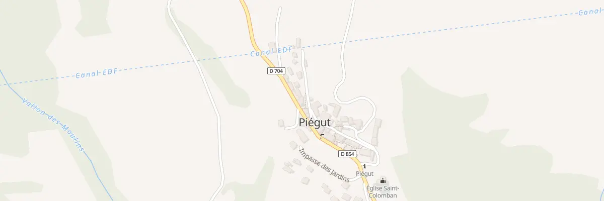 Plan du 5024 Le Village à Piégut