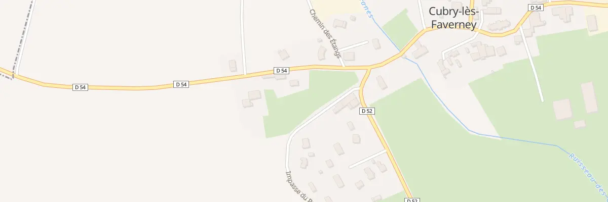 Plan du 3 Rue des Prés Ferrés à Cubry-lès-Faverney
