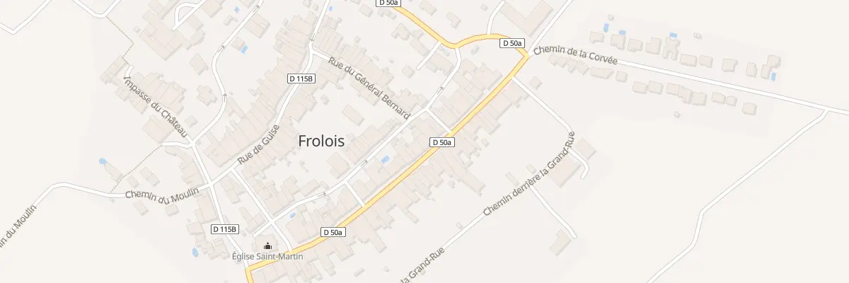 Plan du 33B Rue Saint-Martin à Frolois