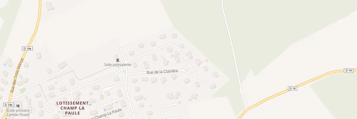 Plan du 5 Rue de la Clairière à Moncey