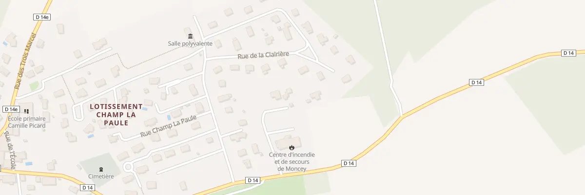 Plan du 3 Che des Gravolles à Moncey