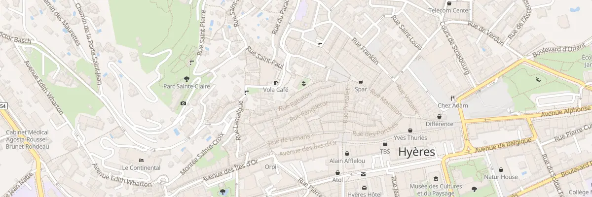 Plan du 10 Rue Rabaton à Hyères