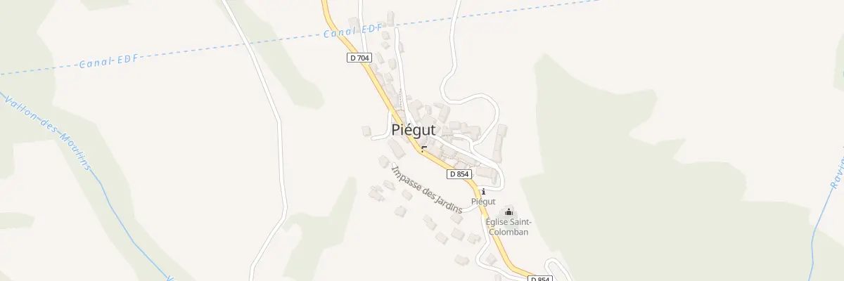 Plan du 99 Rue Saint Collomban à Piégut