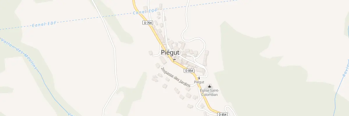 Plan du 5019 Le Village à Piégut