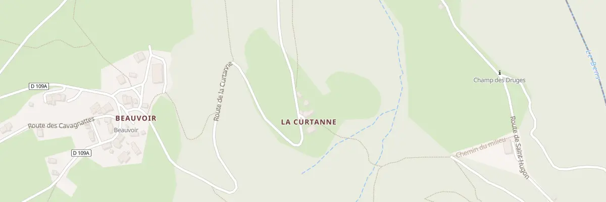 Plan du 758 Rte de la Curtanne à La Chapelle-du-Bard