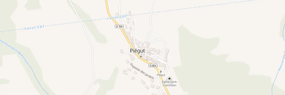 Plan du 94 Rue Saint Collomban à Piégut