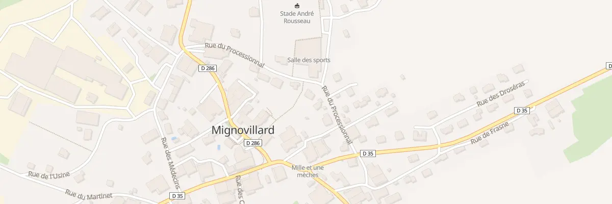 Plan du 8 Rue du Processionnal à Mignovillard