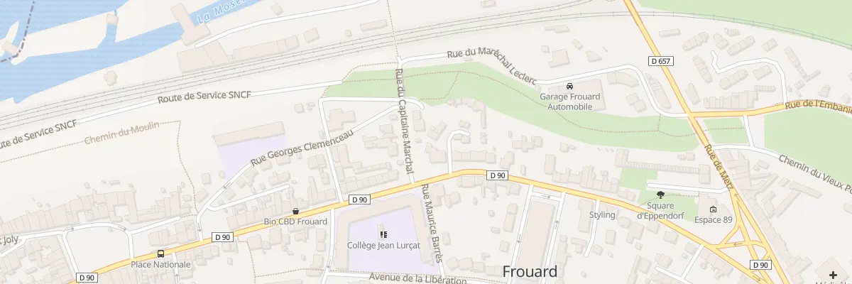 Plan du 2 Rue du Capitaine Marchal à Frouard