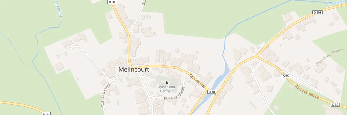 Plan du 13 Grande Rue à Melincourt