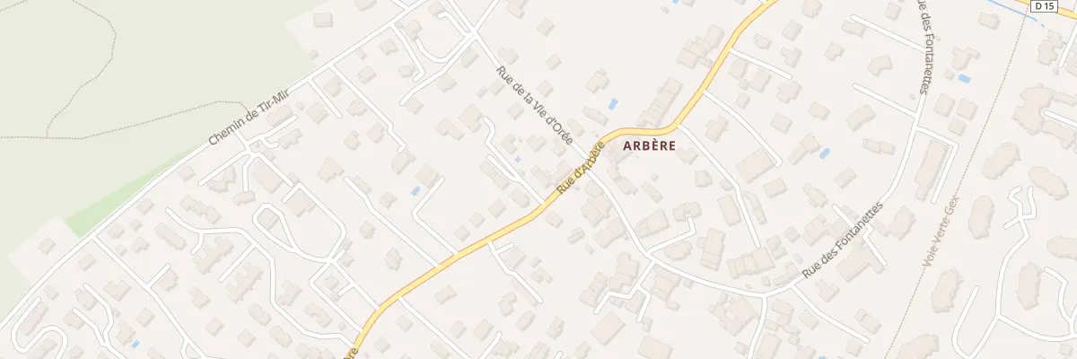 Plan du 402 Rue d’Arbère à Divonne-les-Bains