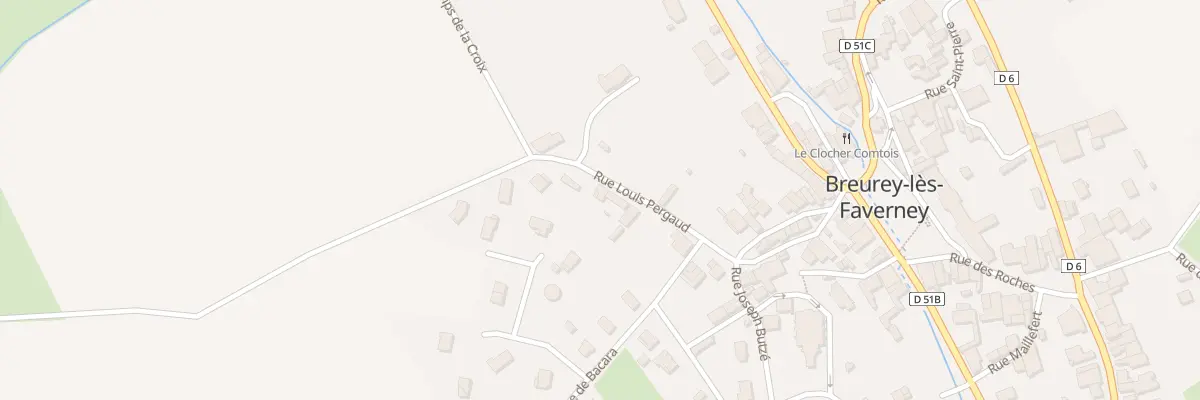 Plan du 4 Rue Louis Pergaud à Breurey-lès-Faverney