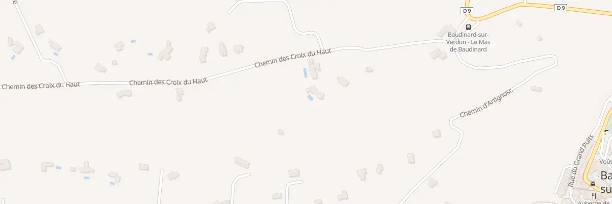 Plan du 299 Che des Croix du Haut à Baudinard-sur-Verdon