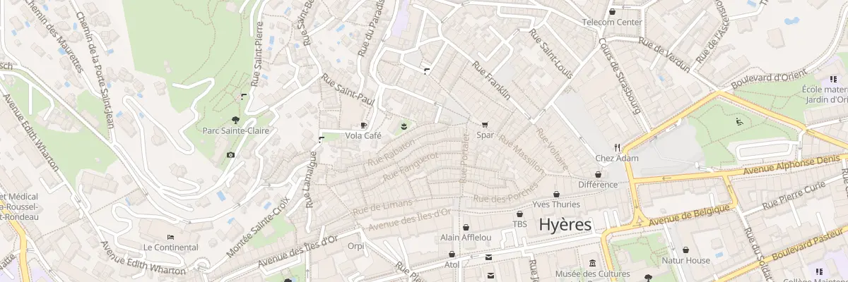 Plan du 9 Rue Rabaton à Hyères