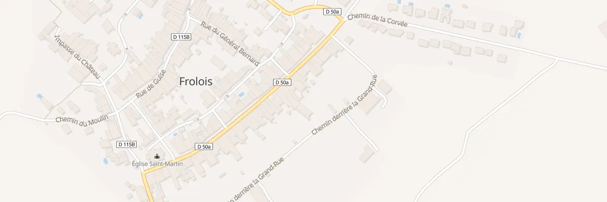 Plan du 38 Rue Saint-Martin à Frolois