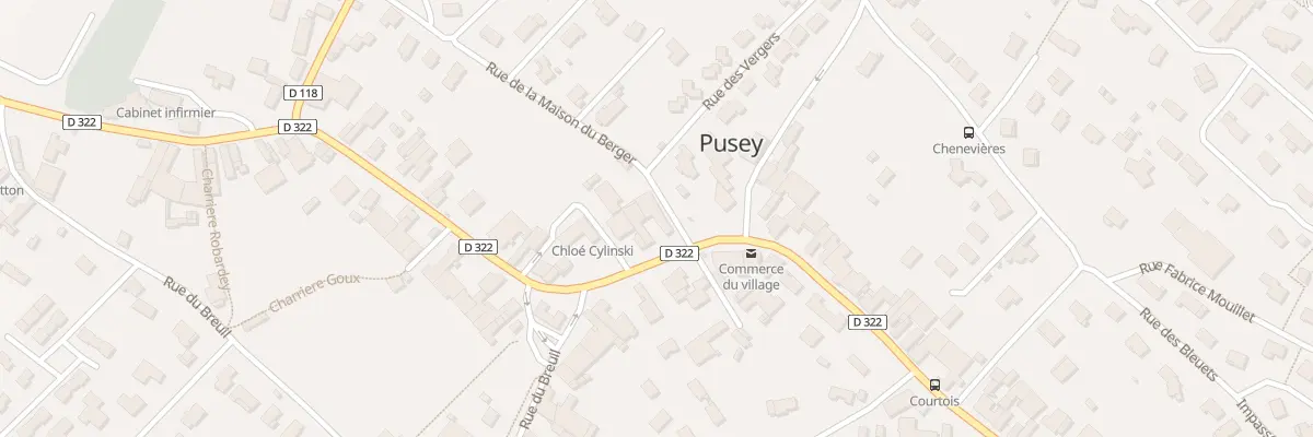 Plan du 76 Rue Gustave Courtois à Pusey