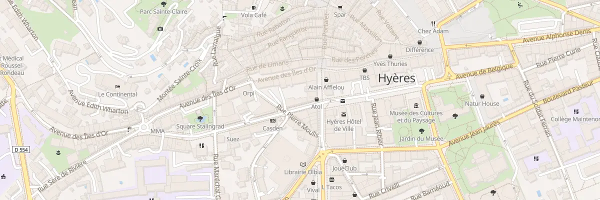 Plan du 2 Av Doc Jean Jacques Perron à Hyères