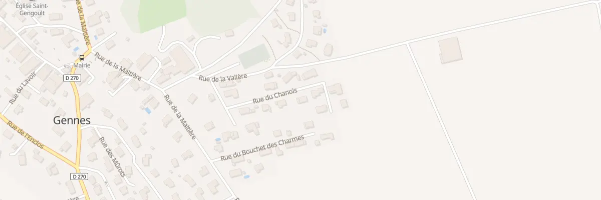 Plan du 8 Rue du Chanois à Gennes