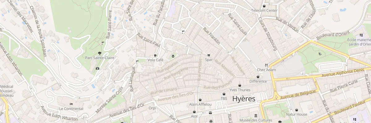 Plan du 7 Rue Rabaton à Hyères