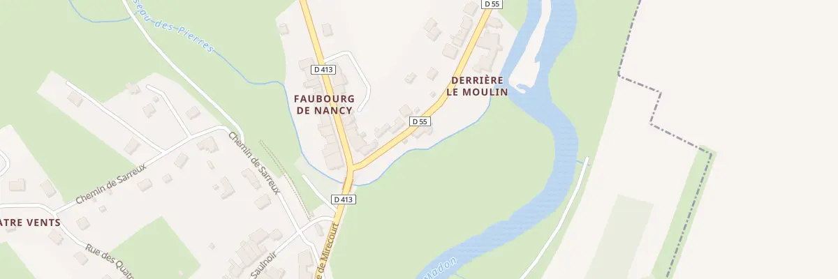 Plan du 84 Rte de Charmes à Poussay