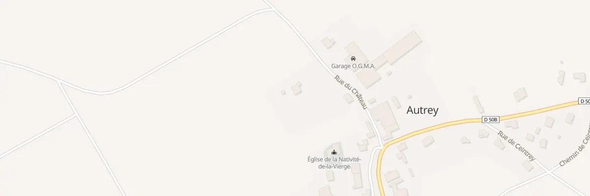 Plan du 6 Rue du Château à Autrey
