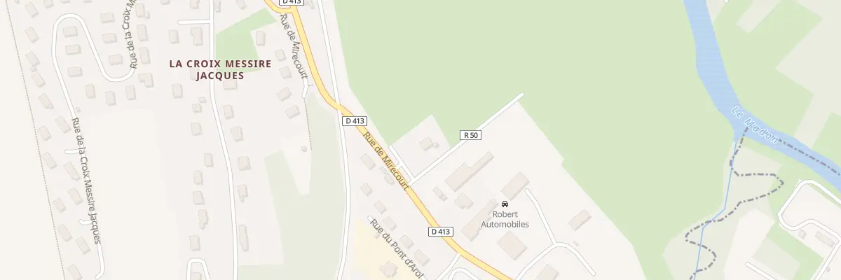 Plan du 1117 Rue de Mirecourt à Poussay