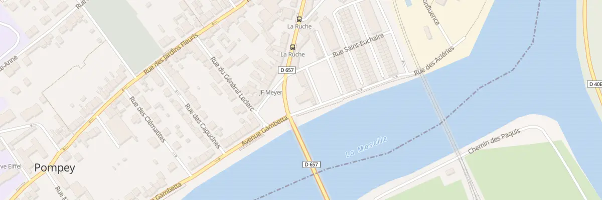 Plan du 2 Pl Dix Septembre à Pompey
