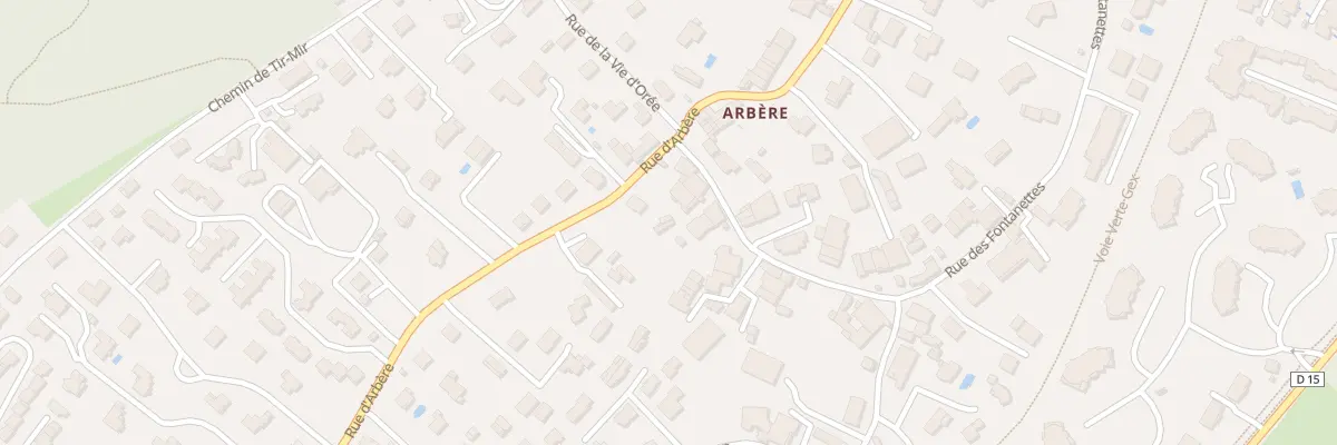 Plan du 425 Rue d’Arbère à Divonne-les-Bains