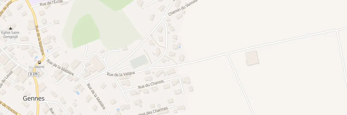 Plan du 4 Rue de la Valière à Gennes