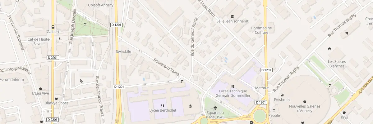 Plan du 1 Rue du Général Ferrié à Annecy