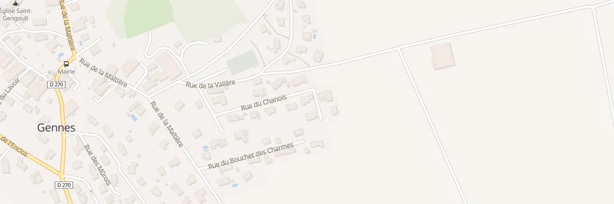 Plan du 10 Rue du Chanois à Gennes