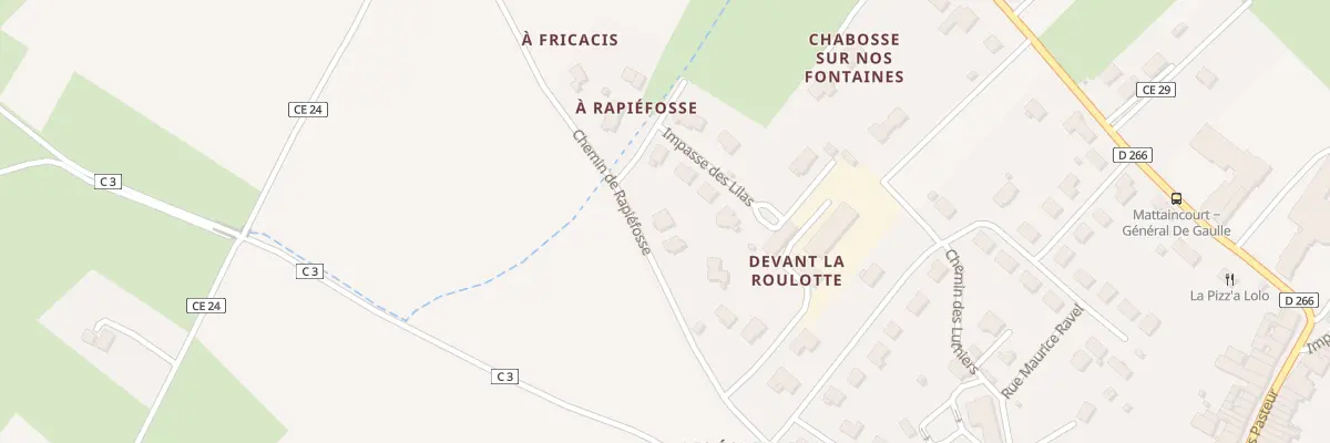 Plan du 10 Che de Rapiéfosse à Mattaincourt