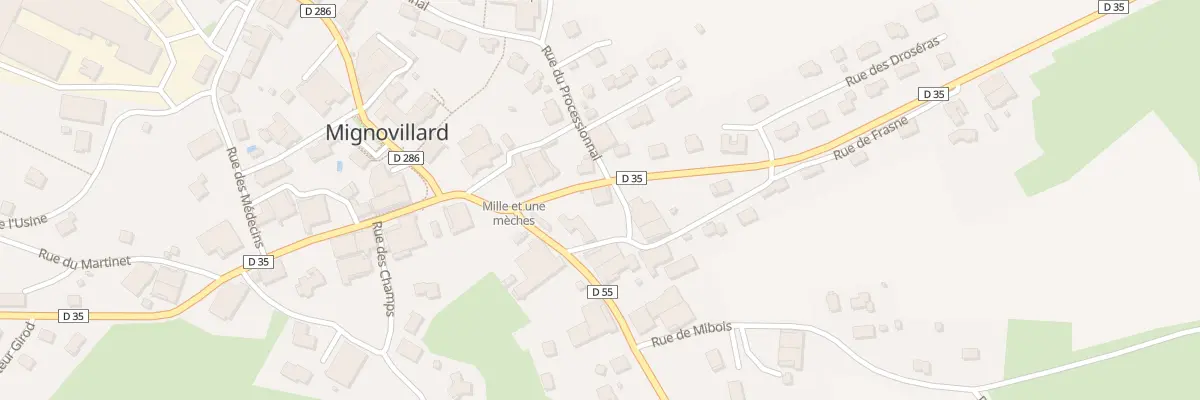 Plan du 2 Rue de Frasne à Mignovillard