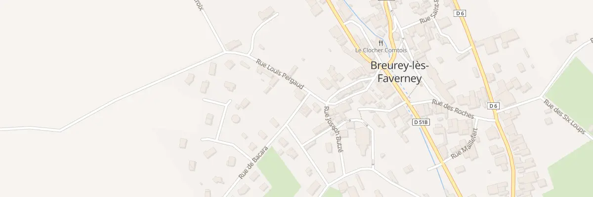 Plan du 2 Rue Louis Pergaud à Breurey-lès-Faverney