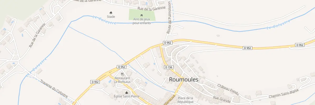 Plan du 1 Rte des Chateaux à Roumoules