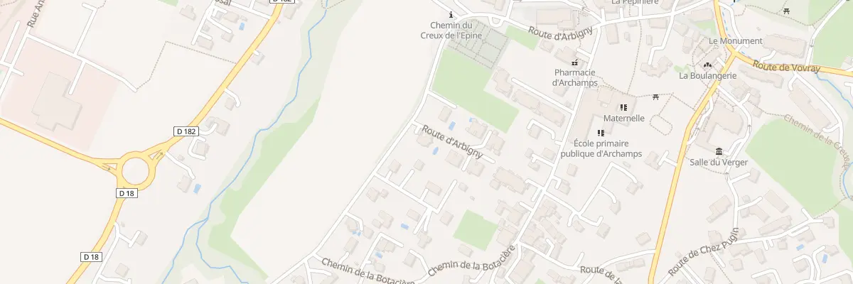 Plan du 401 Rte d’Arbigny à Archamps