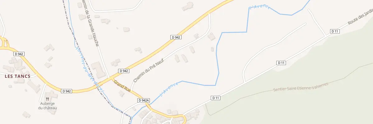 Plan du 2 Che du Pré Neuf à Valserres