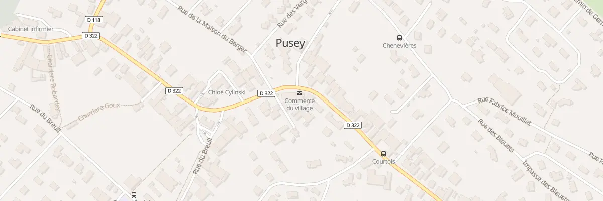 Plan du 39 Rue Gustave Courtois à Pusey