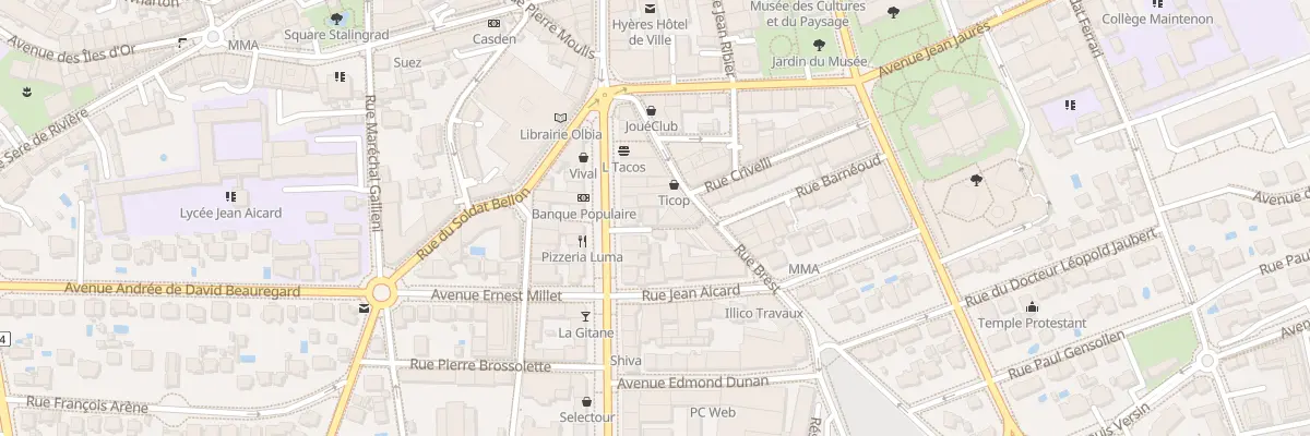 Plan du 23B Av Gambetta à Hyères