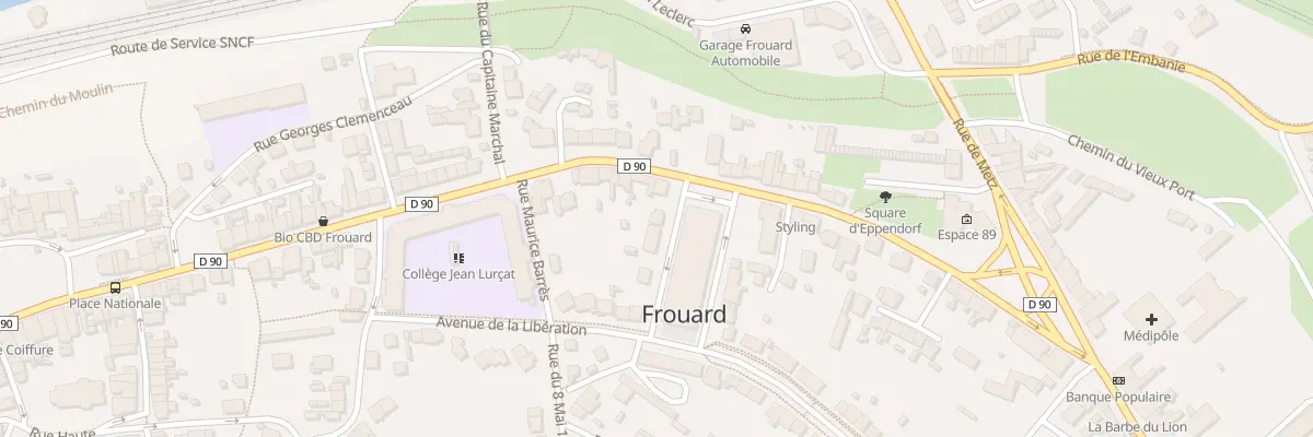 Plan du 6 Rue Pasteur à Frouard