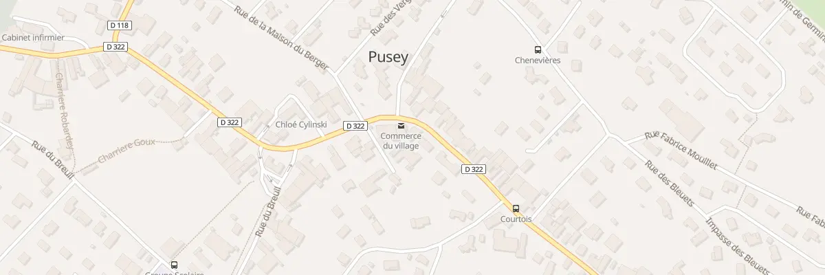 Plan du 37 Rue Gustave Courtois à Pusey