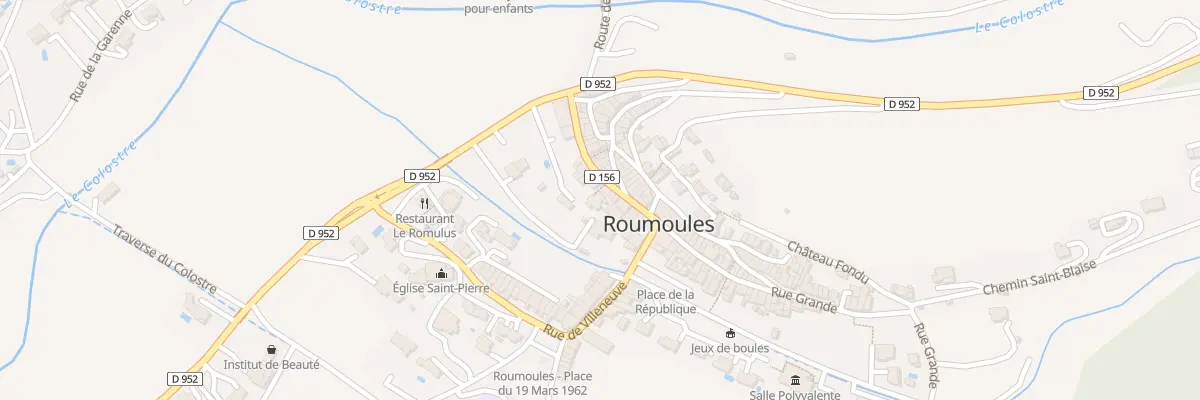 Plan du 3 Rue du Moulin à Roumoules