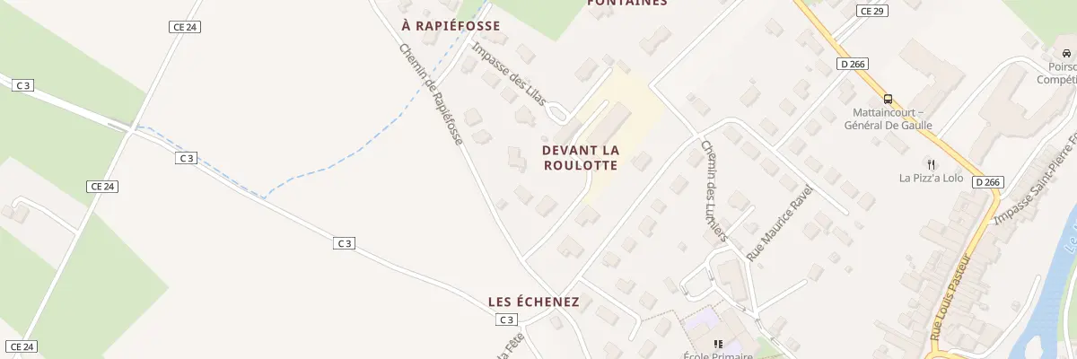 Plan du 4 Che de Rapiéfosse à Mattaincourt