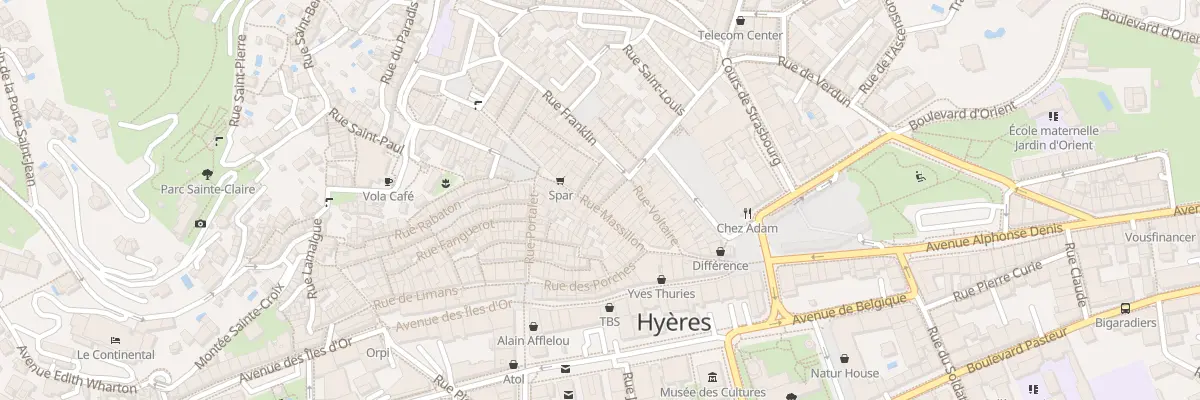 Plan du 1 Rue de la République à Hyères