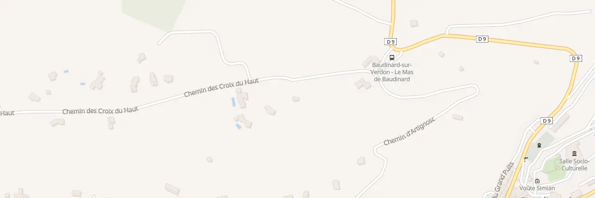 Plan du 173 Che des Croix du Haut à Baudinard-sur-Verdon